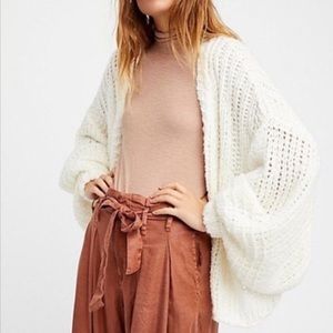 FreePeople Chamomile Balloon Sleeve Chunky Sweater